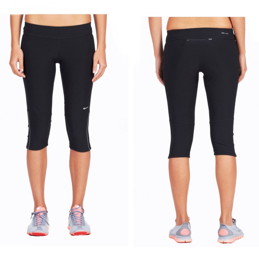Nike DRI-FIT filament running capri tights small